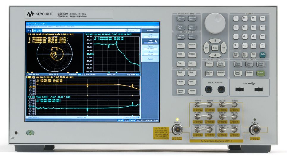 【弘燁科技-專業儀器】Keysight E5072A ENA Vector Network Analyzer 二手儀器/買賣/租賃/出租/購買/價格/收購/回收/維修儀器/校驗/校正儀器