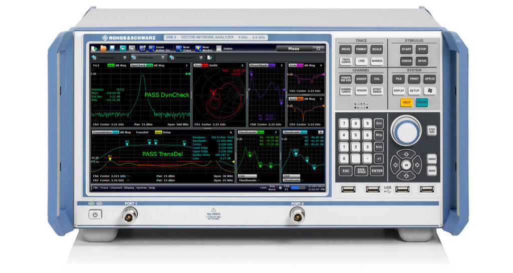 【弘燁科技】Rohde & Schwarz ZNB4 / ZNB8 向量網路分析儀 ｜Vector Network Analyzer