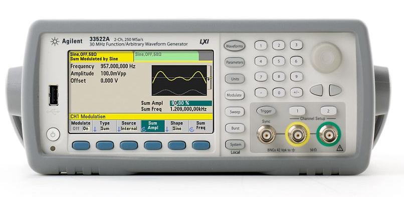 [ ]Agilent 33521A / 33522A / |Function / Arbitrary Waveform Generator (AWG)