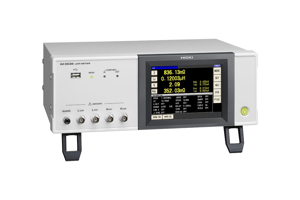 Hioki IM3536 LCR Meter front view